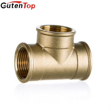 LB Guten top 57-3 brass fittings 3/4"*1/2" female Brass T-piece female tee